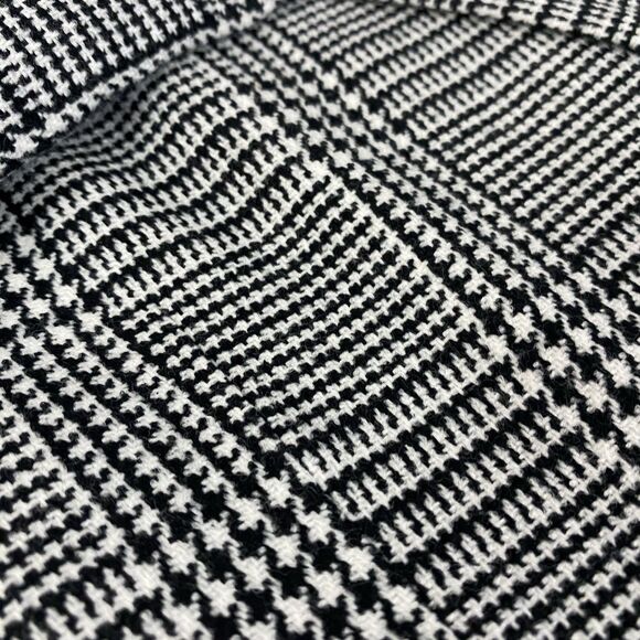 Merona Blazer Womens Sz 18 Jacket Black Houndstooth Office Corpcore Boardroom - Picture 12 of 15